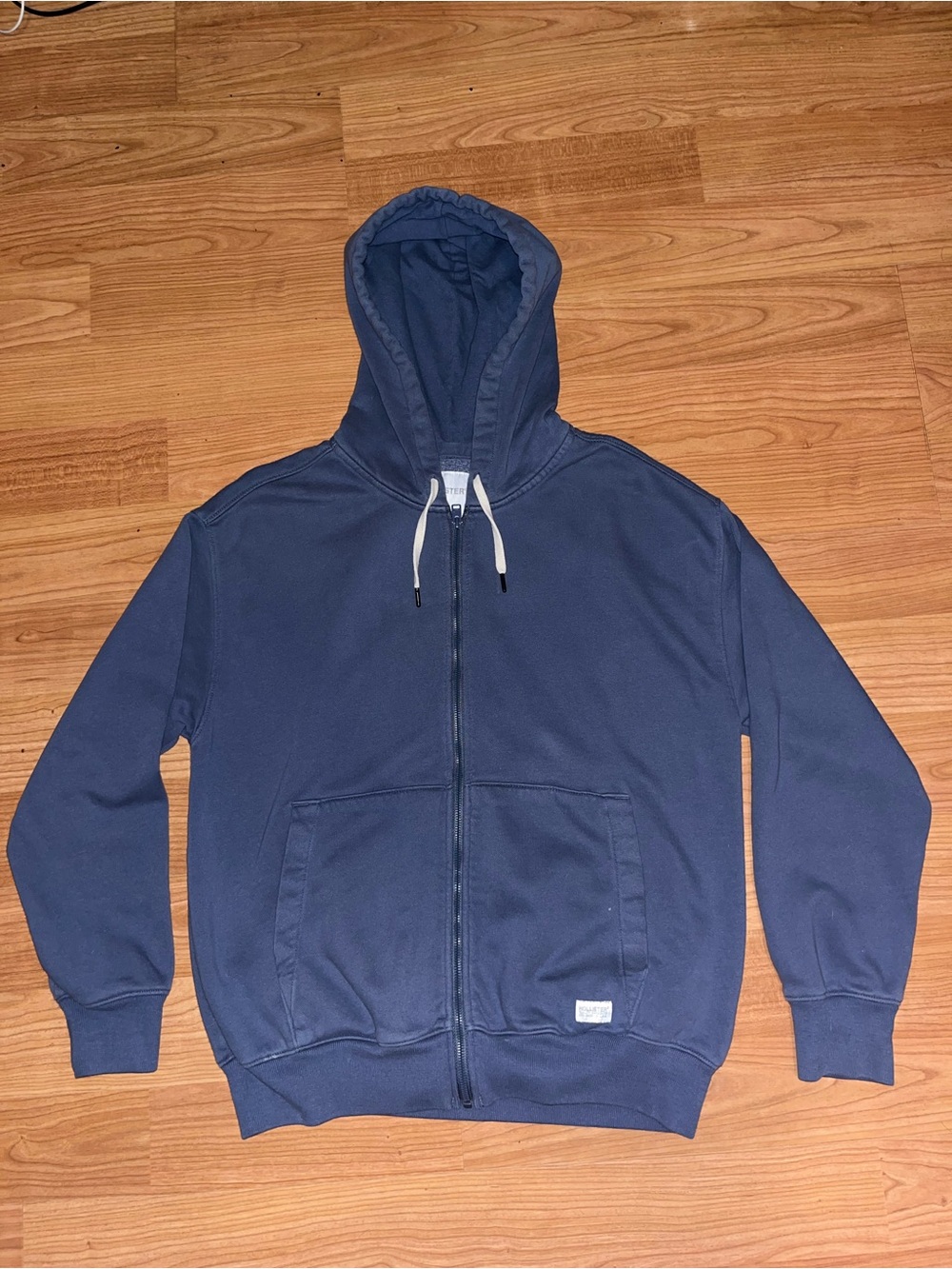 Hollister Hoodie Navy Blue Men’s Full Zip Size Medium Pre-Owned